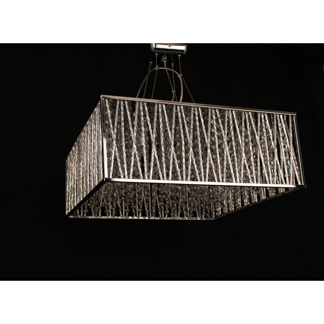 5 - Light Chrome Square/Rectangle Pendant