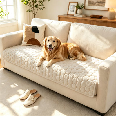 Grand tapis lavable pour chien, long tapis antidérapant pour chien et chat, coussin de repos doux et facile à nettoyer pour le chevet, le canapé, le côté fenêtre, le patio et les voyages
