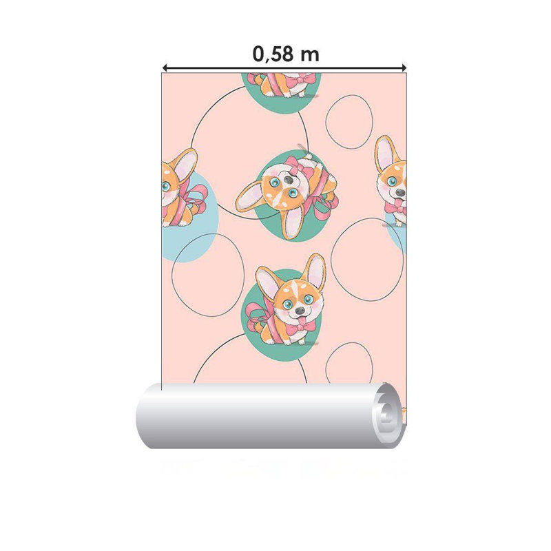 Childlike Corgi Peel & Stick Wallpaper N014038