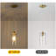 1 - Light Gold Single Pendant