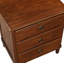 Table de chevet brune à 3 tiroirs pour chambre à coucher