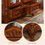 Vitrines en bois massif marron et verre