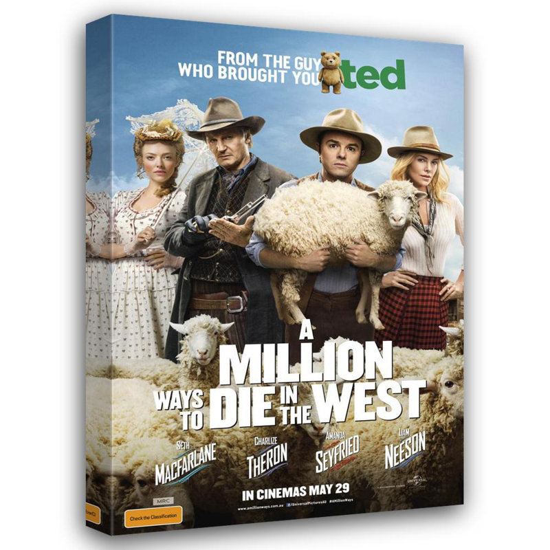 Million Ways to Die in the West, H 24 po x l 16 po