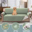 Housse 100% imperméable en tissu de microfibre pour canapé Housse de protection pour meubles avec sangles élastiques pour animaux de compagnie Housse pour causeuse antidérapante Lavable à la machine-1807652408-1807652411