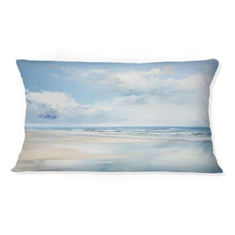 Coussin Coastal Beach Minimal Scenery II - Coastal Ocean