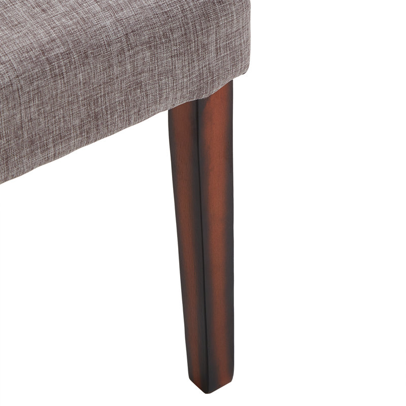 Chaise d'appoint rembourrée Lancaster, Lin gris