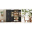 Grand garde-manger de style campagnard avec 8 tablettes de porte-118255161