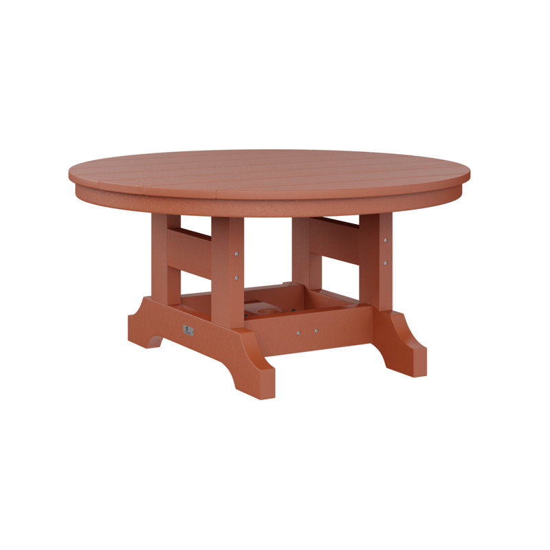 Berlin Gardens Garden Classic Tropical 38″ Round Conversation Table, Mango Orange