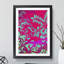 Floral Mural Maroon - Picture Frame Graphic Art-62802098-62802094
