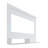 Irmo Wall-Mounted Entertainment Center with Shelves, White