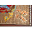 Tapis oriental moderne et abstrait noué à la main 3 x 4