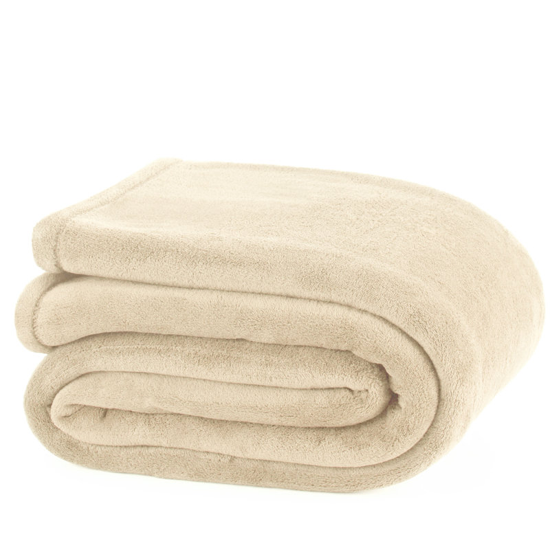 Couverture en peluche Martex, Très grand lit, Prune noire