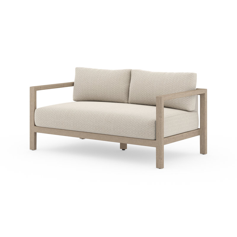 Sonoma Outdoor 2 - Seat Loveseat, Washed Brown, Faye Sand