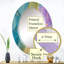 Miroir mural moderne bleu et mauve liquide-370642168