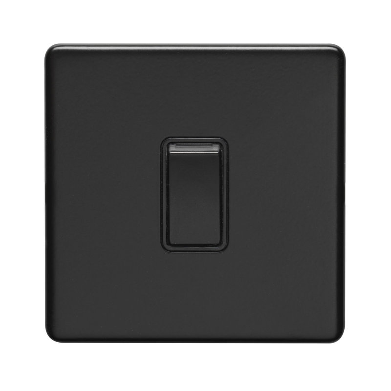3Mm Slim Profile - Light Switch, Matt Black
