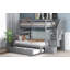 Lit mezzanine avec lit gigogne en bois