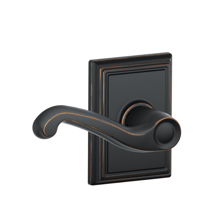 Flair Lever with Addison Trim Hall and Closet Lock