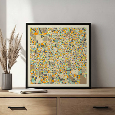 Atlanta Map By Jazzberry Blue Art Print