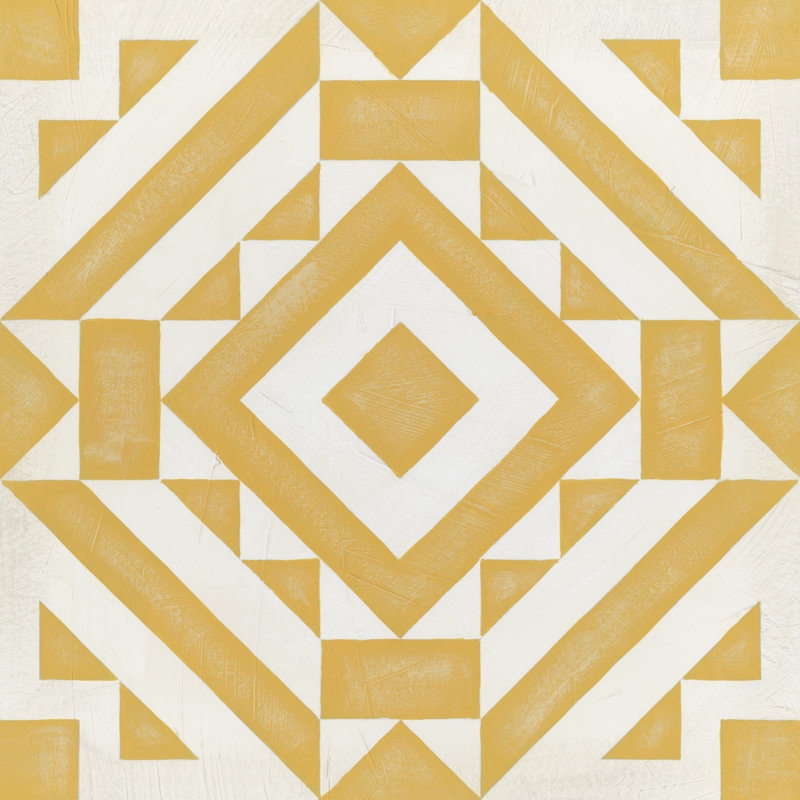 Modern Quilt III by June Erica Vess - No Frame Painting on Canvas, 51cm H x 51cm W
