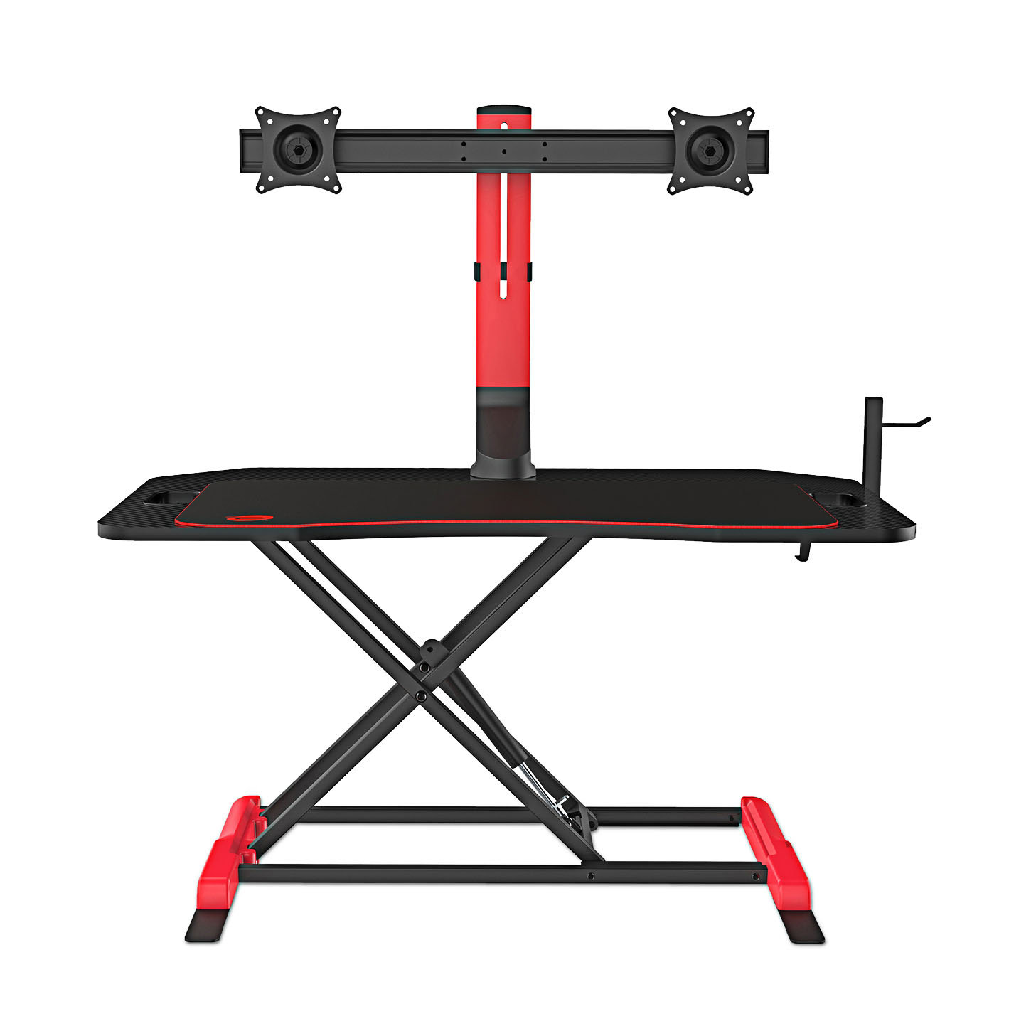 Latitude Run® Height Adjustable Gaming Riser With Headset Hook | Wayfair