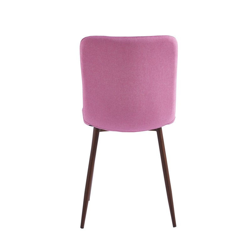 46cm H Fabric Upholstered Side Chair, Pink