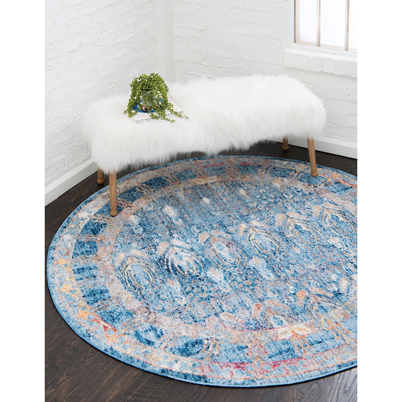 Kingston Oriental Indoor Rug, Round 6'