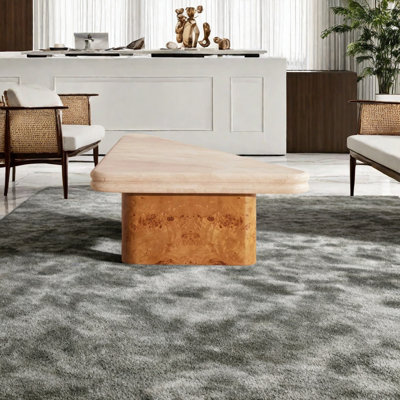 Table basse rétro en marbre
