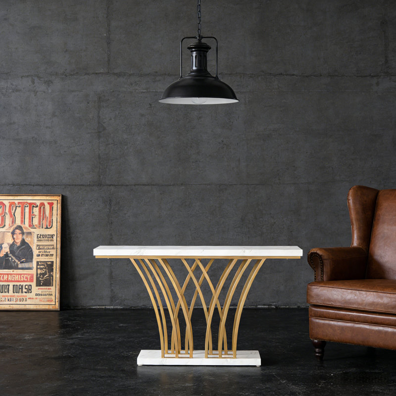 Table d'entrée de luxe, table de couloir, table console