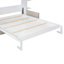Lit escamotable grand avec rangement, modèle MDF moderne peu encombrant