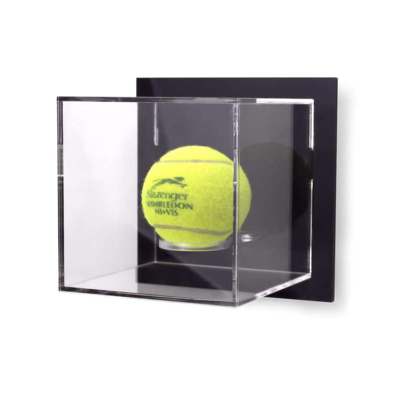 Tielo Sports Display Cases 14cm W 15cm D Tennis Plastic/Acrylic Ball / Puck Case