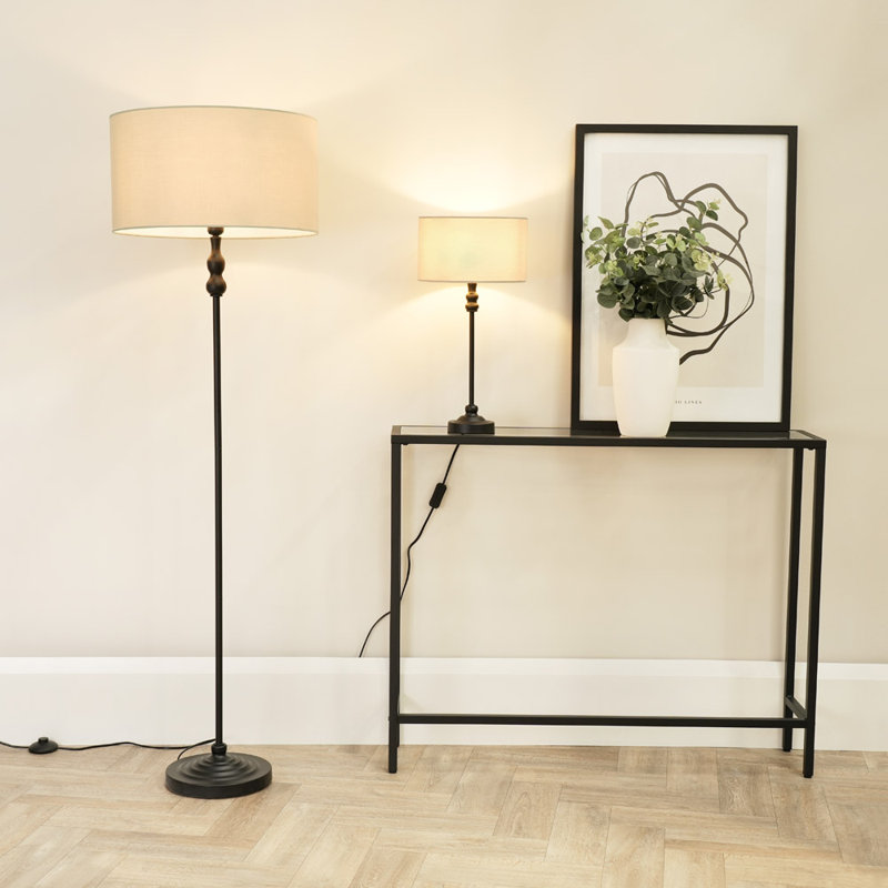 Romeir Metal Table Lamp, Natural