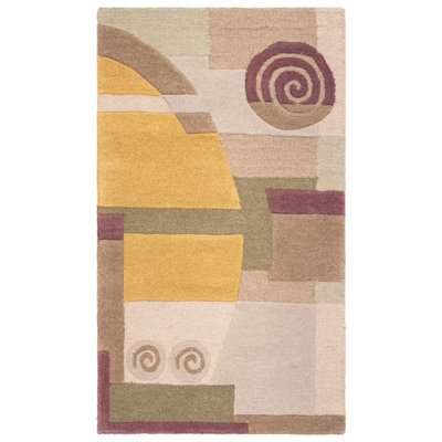 Charbonneau Drive Hand Tufted Wool Abstract Rug