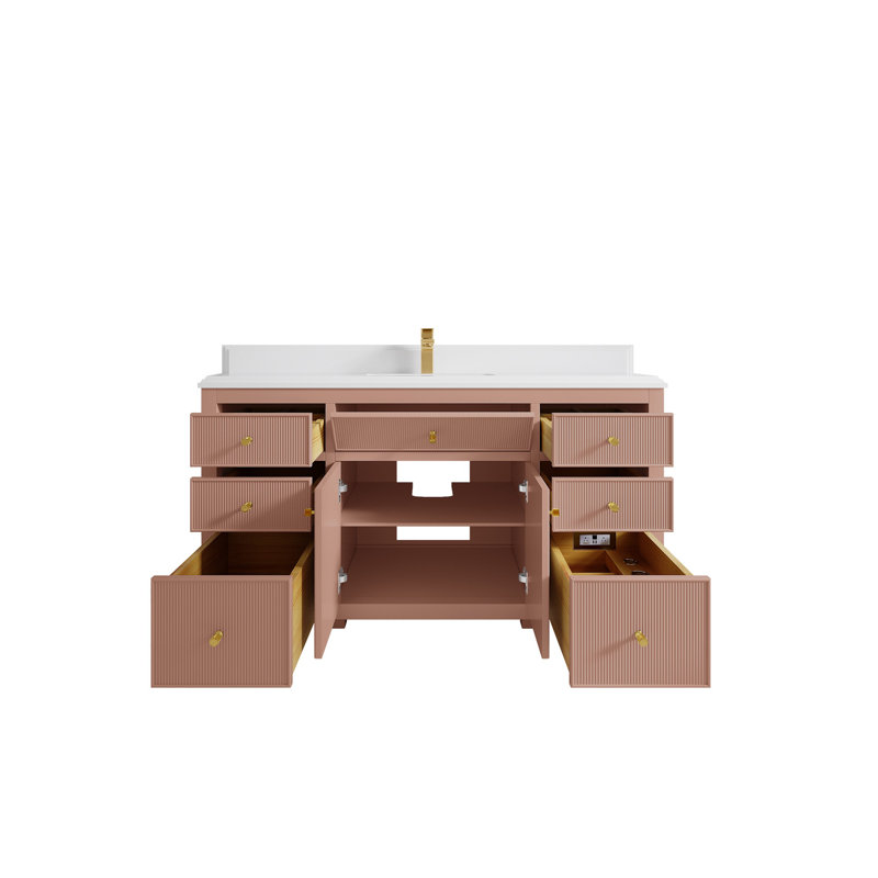 Sonoma X P 22 po Meuble-lavabo simple D, 1,5 PO – blanc
