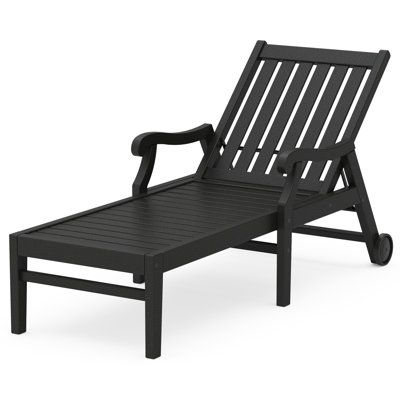 Chaise avec accoudoirs et roulettes POLYWOOD x Birch Lane Verlyn