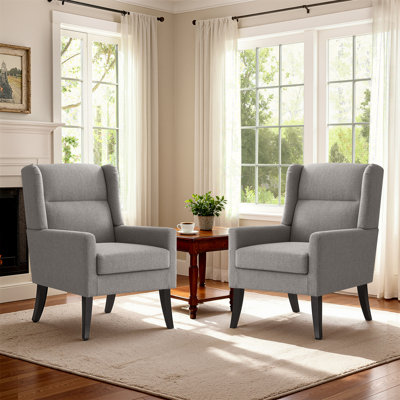 Upholstered Polyester Accent Armchair (Set Of 2)