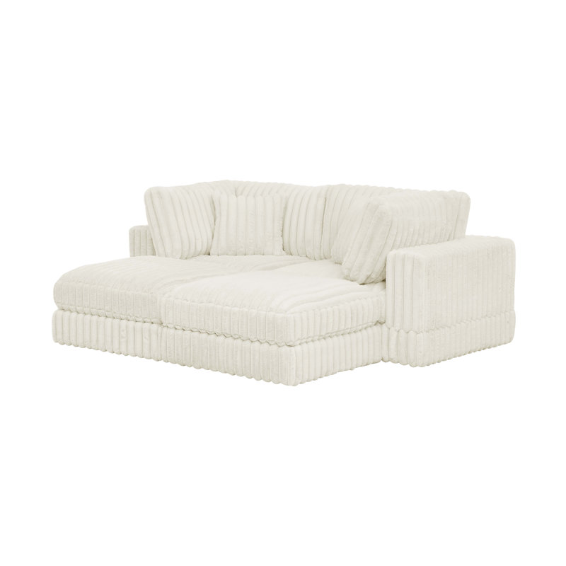 Cloud Haven Modular Sectional, Cream Corduroy