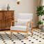Chaise d'appoint rembourrée avec coussin lombaire-208998404