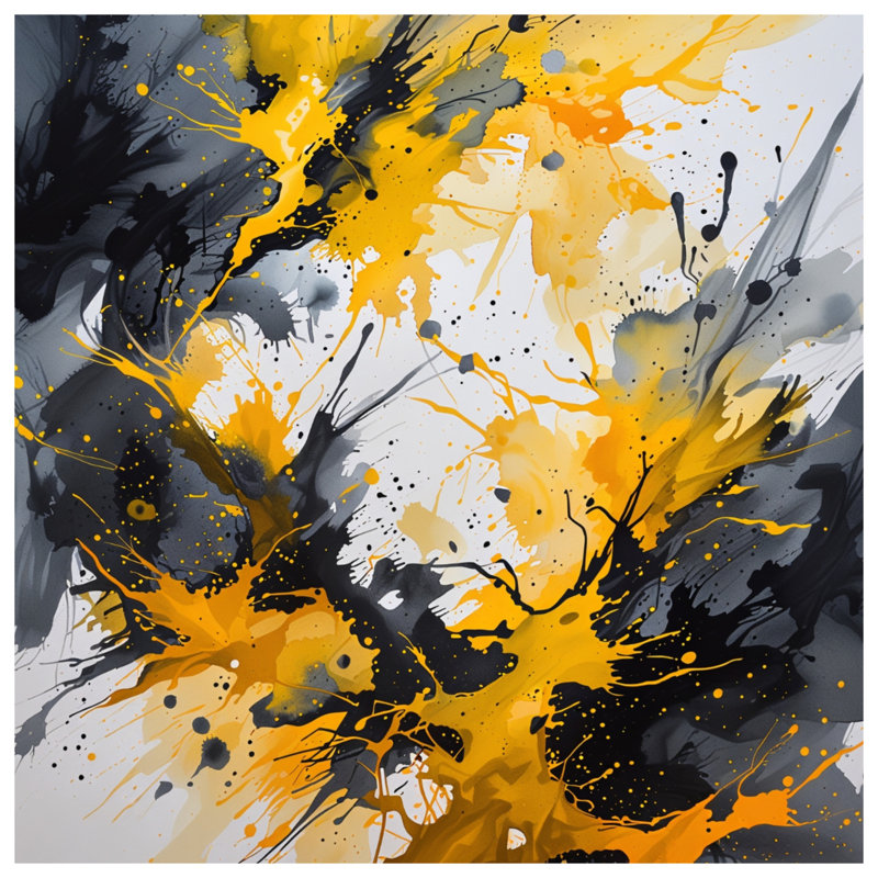 Abstract Splatter Bedding Abstract Comforter Modern, Twin