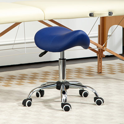 Carliyah Adjustable Height Lab Stool with Removable Casters/Wheels