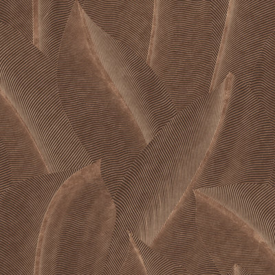Papier peint Allure Leaf Brown