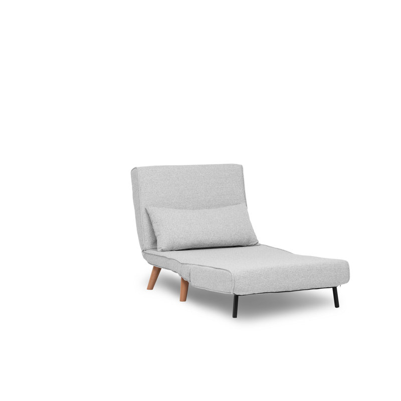 Allinson 80cm Upholstered Futon Chair, Grey
