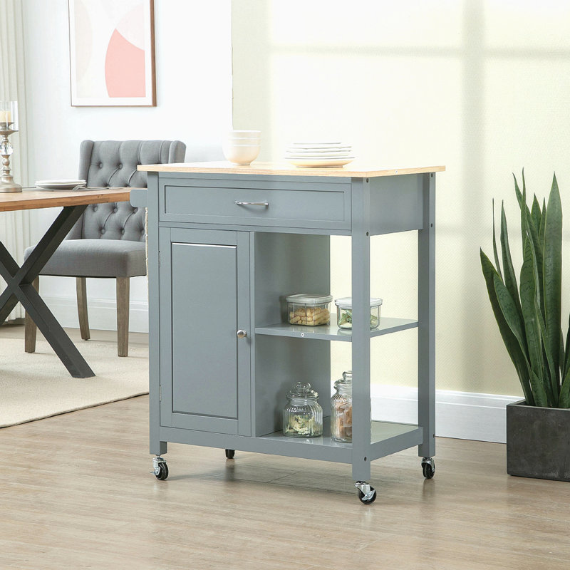 Omariana Kitchen Cart, Gray