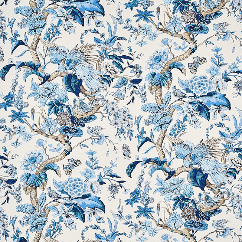 Tissu de jardin Cranley, Bleu