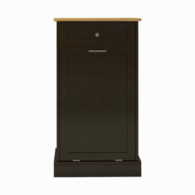 Armoire à ordures inclinable avec un tiroir et un compartiment