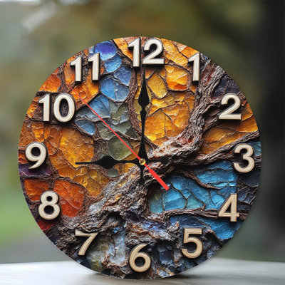 Horloge murale mosaïque