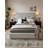 Modern Platform Bed with Tall Upholstered Headboard, Low Profile Platform Bed-1781188225-1745448385