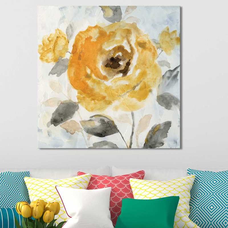 Honey Rose II by Nan - Print, 18" H x 18" W x 1" D, Wrapped Canvas