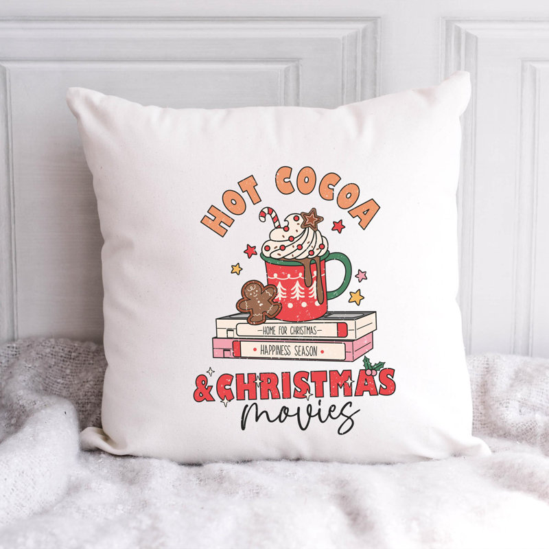 Coussin décoratif en polyester Christmas_Distressé_4, 20 po x 20 po