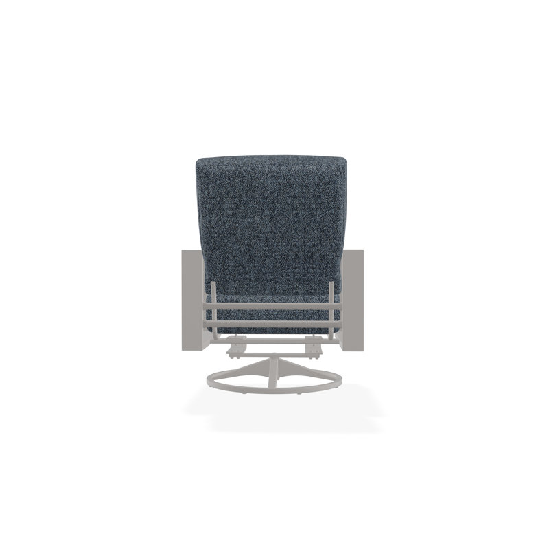 Larssen Outdoor Lounge Chair, Warm Gray, Restore Indigo
