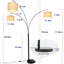 Lampe sur pied à branches 79 "